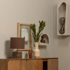 Wandrekken & Planken|Wandrekken<WOOOD Wandrek Noam Greige - 24x70 cm