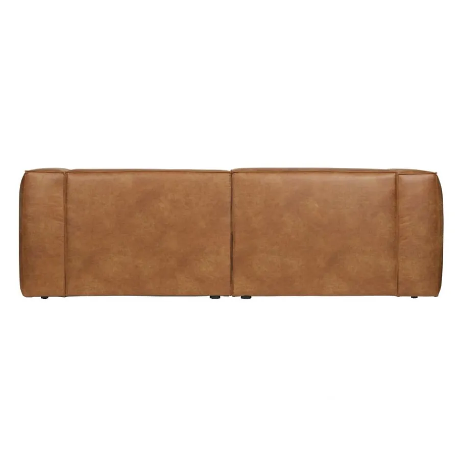 Zitbanken<WOOOD 3,5-Zitsbank Bean Cognac