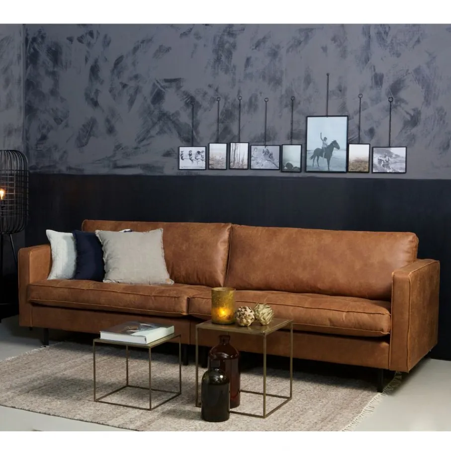 Zitbanken<WOOOD 3-Zitsbank Rodeo Classic Cognac