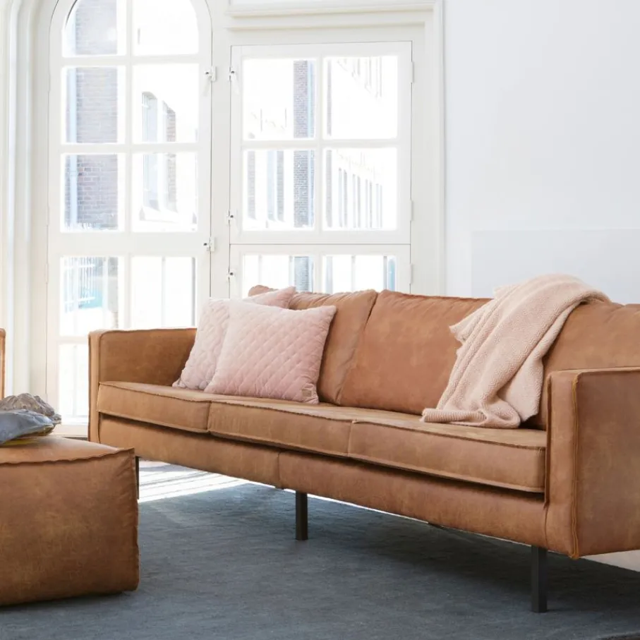 Zitbanken<WOOOD 3 Zitsbank Rodeo Cognac