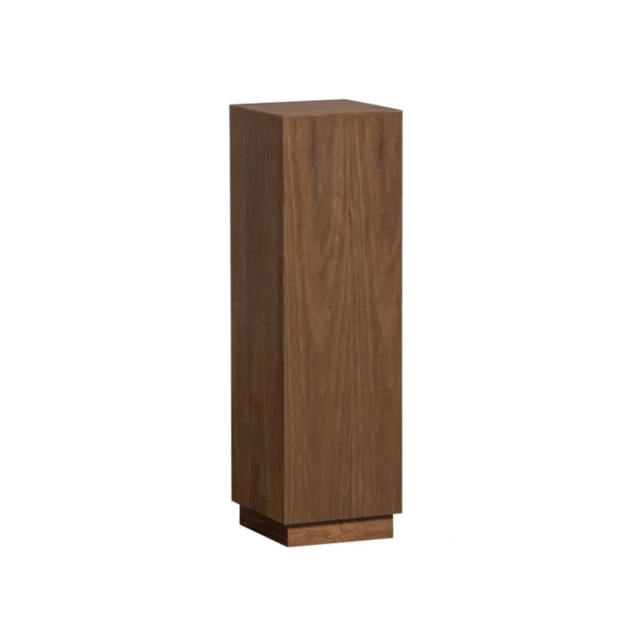 Bijzettafels<WOOOD Zuil Enid Bruin - 24x80x24 cm