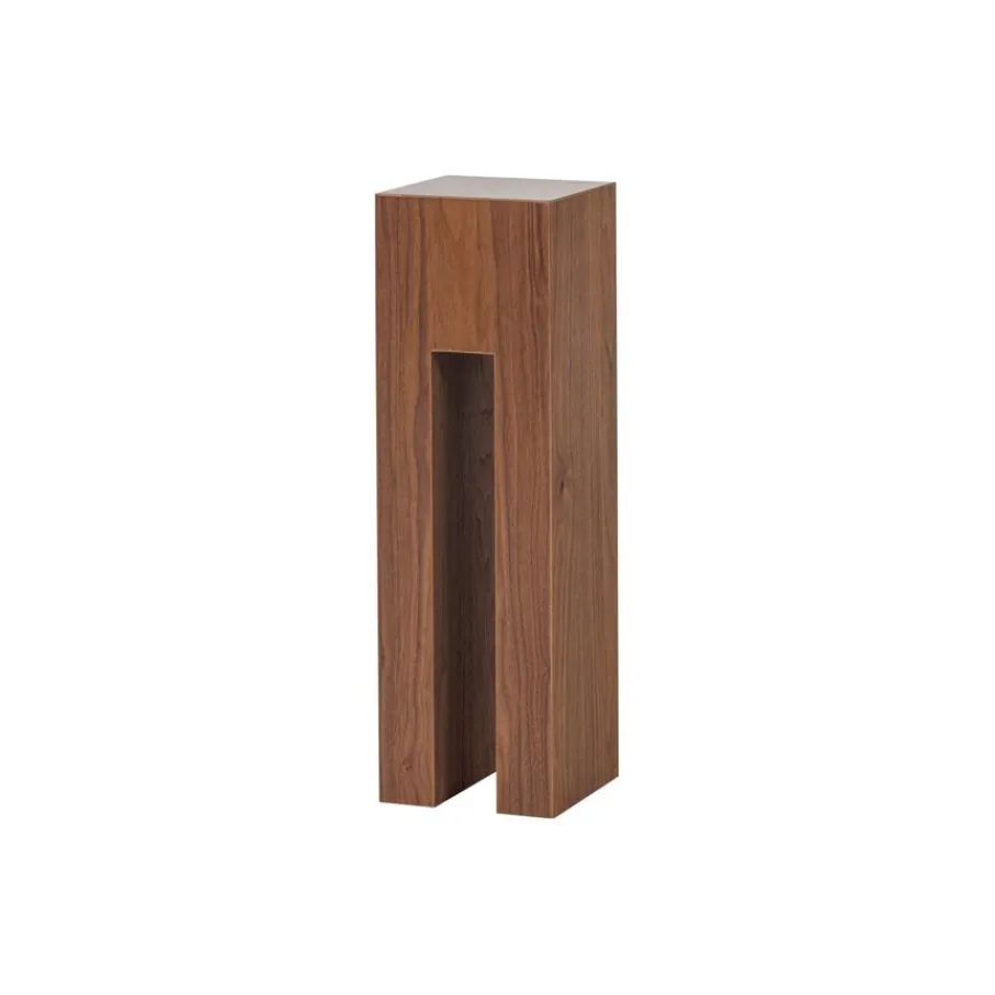 Bijzettafels<WOOOD Zuil Plantor Bruin - 24x80x24 cm