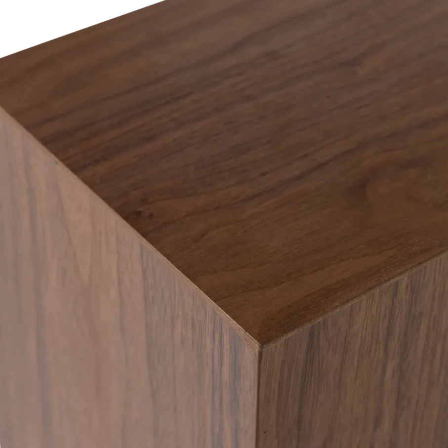 Bijzettafels<WOOOD Zuil Plantor Bruin - 24x80x24 cm