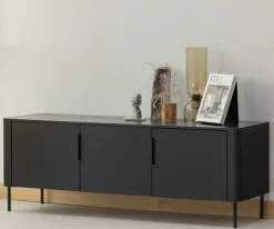 Tv-Meubels<WOOOD (Zwevend) TV-meubel Gunnar Zwart - 154x56x44 cm