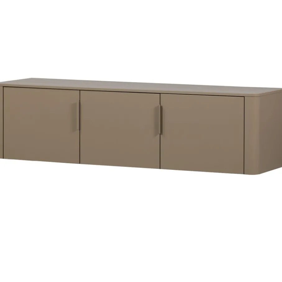 Tv-Meubels<WOOOD (Zwevend) TV-meubel Gunnar Mud - 154x56x44 cm