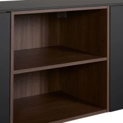 Dressoirs< Zwevend Dressoir Cannes Zwart - 242x59x49 cm
