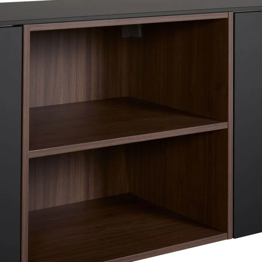 Dressoirs< Zwevend Dressoir Cannes Zwart - 242x59x49 cm