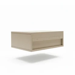 Nachtkastjes< Zwevend Nachtkastje Sem Taupe - 45x18x35 cm