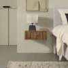 Nachtkastjes< Zwevend Nachtkastje Sem Walnoot - 45x18x35 cm