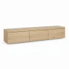Tv-Meubels< Zwevend TV-meubel Chester Naturel - 190x35x40 cm