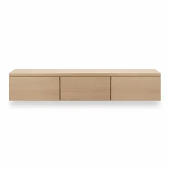 Tv-Meubels< Zwevend TV-meubel Chester Naturel - 190x35x40 cm