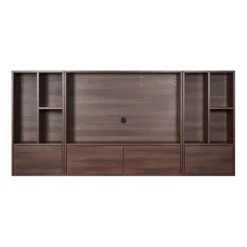 Tv-Meubels|Wandkasten< Zwevend TV-meubel Vista Donkerbruin - 253x119x32 cm